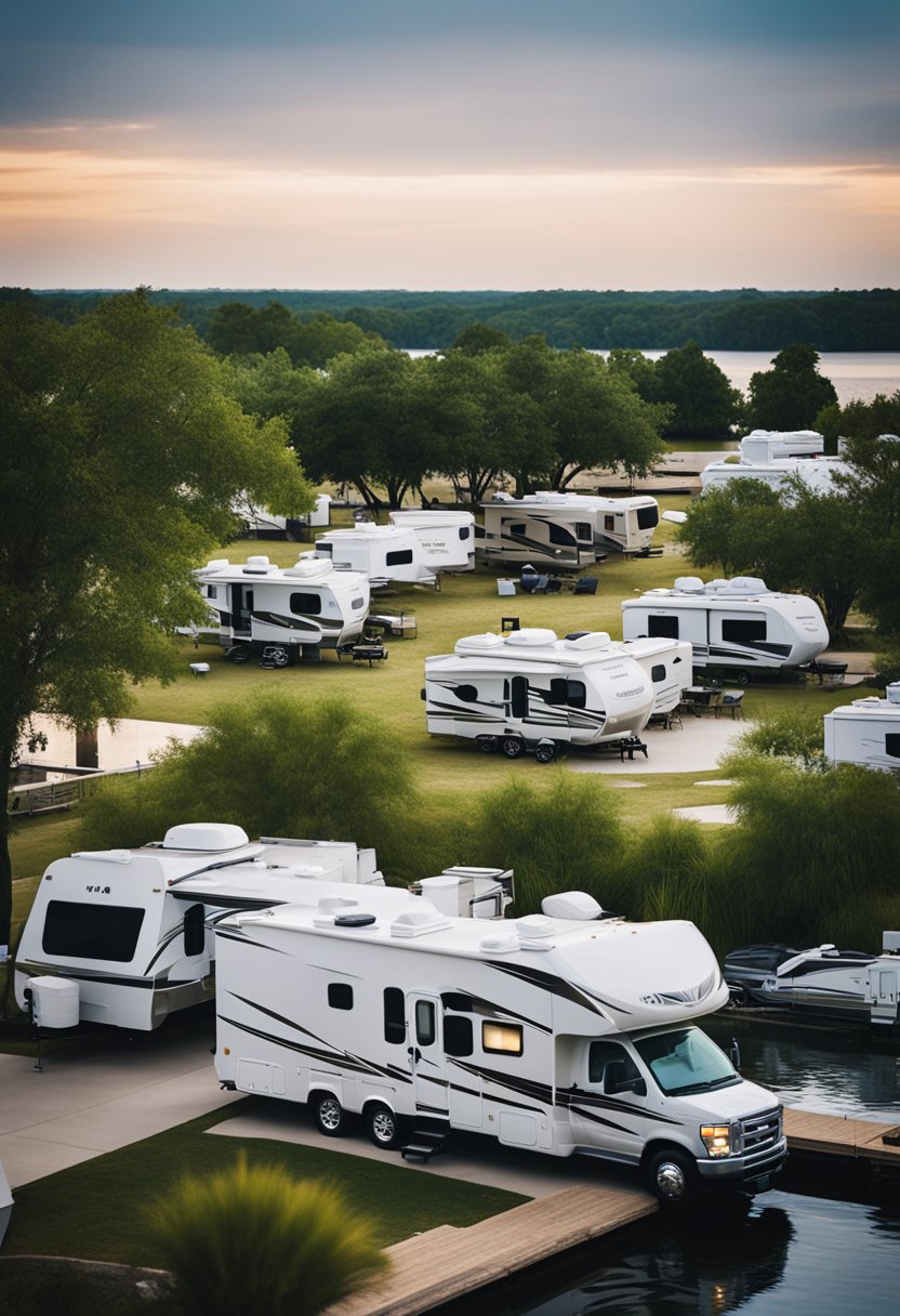 An RV park offering all the comforts of home and a serene, picturesque view