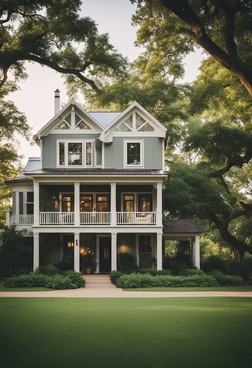 A sprawling cottage nestled in the heart of Waco, surrounded by lush greenery and offering ample space for large groups to relax and unwind