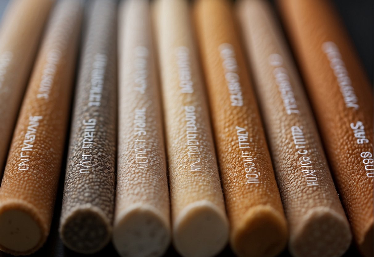 A close-up of different skin textures, with labels indicating "dry," "oily," and "combination" to illustrate skin type identification