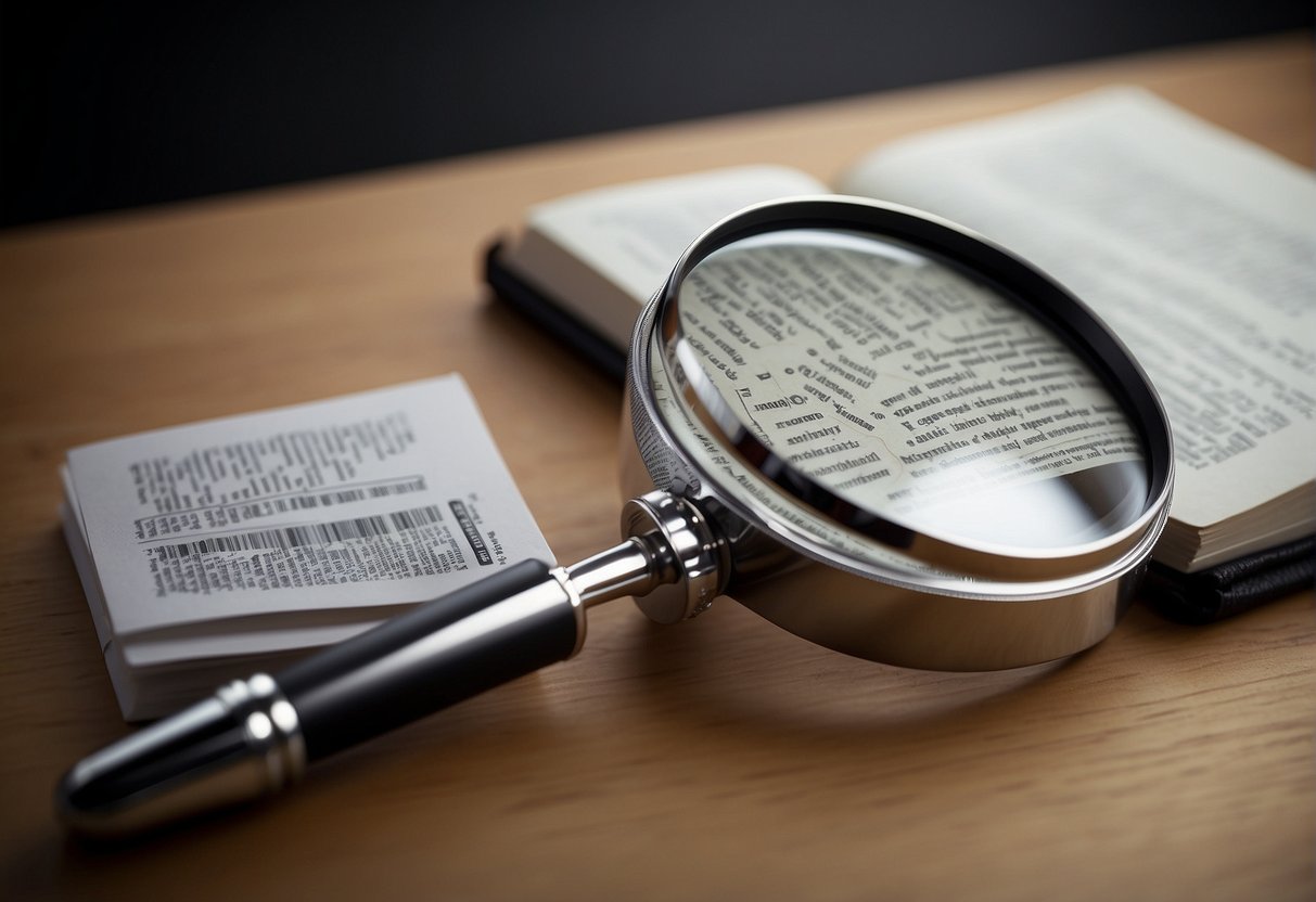 A magnifying glass hovering over different skin types labeled with text