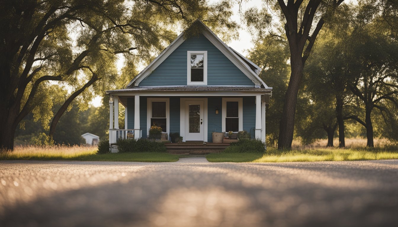 Cody Johnson's childhood home, with a humble background and rural surroundings, reflecting his early life before achieving his current net worth