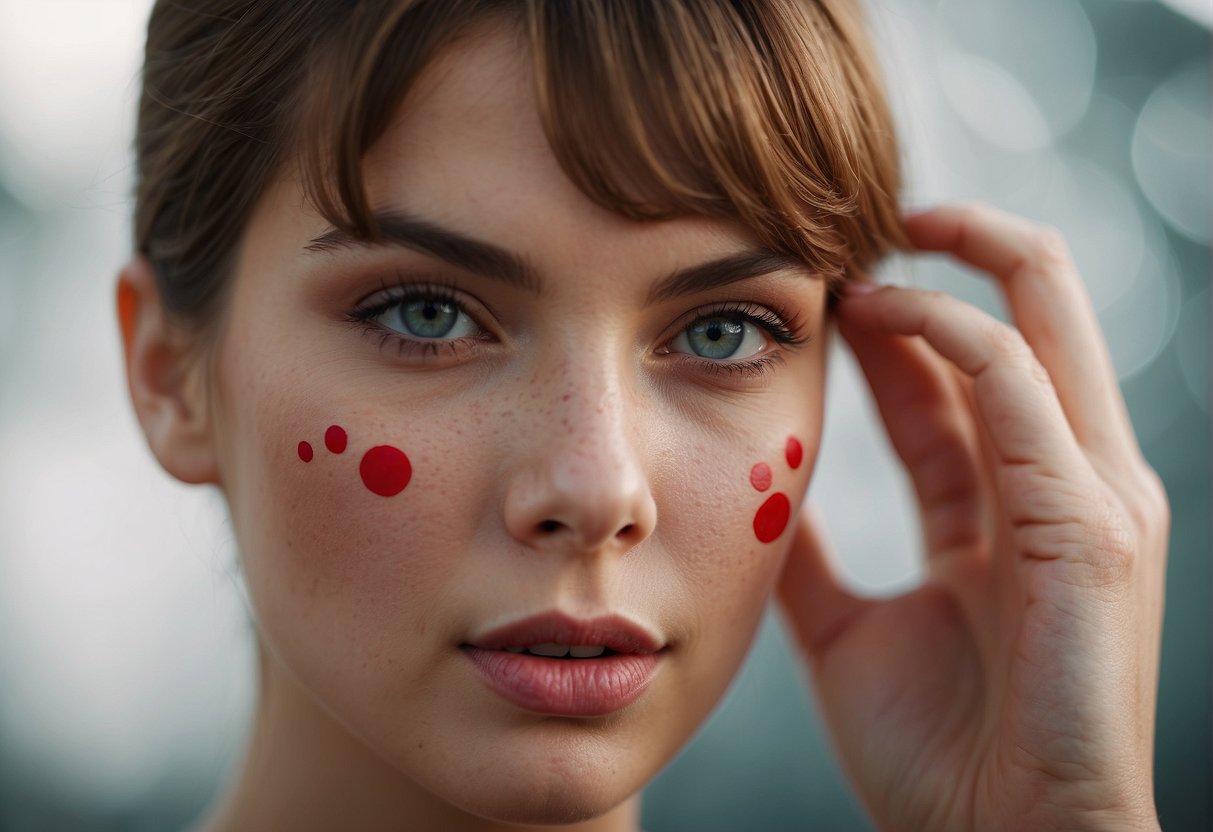Red dots on skin, FAQ theme