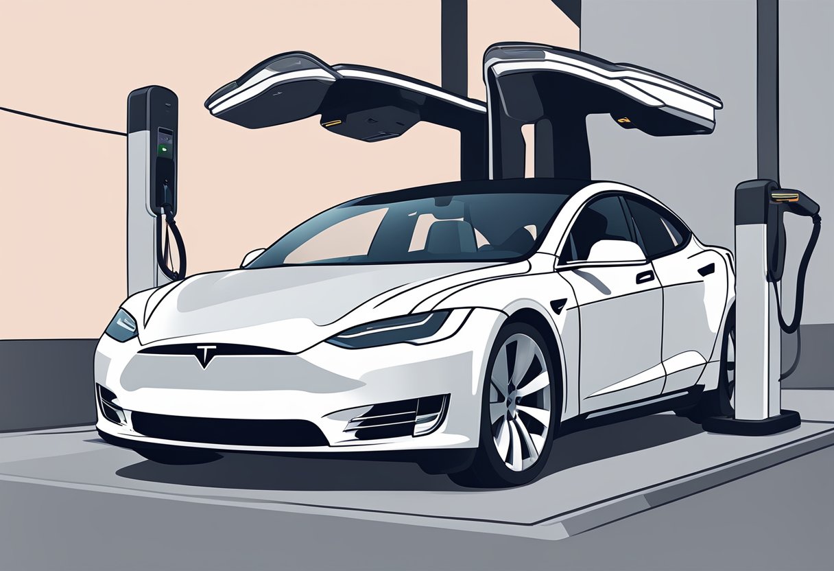 A Tesla charger is being installed with advanced technology, ensuring future-proofing