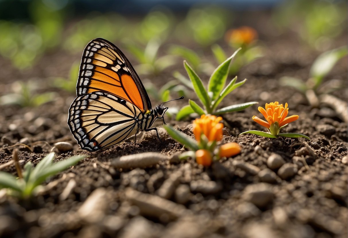 Butterfly milkweed seeds are planted in well-drained soil, kept moist, and placed in a sunny spot. Seedlings emerge in 10-21 days