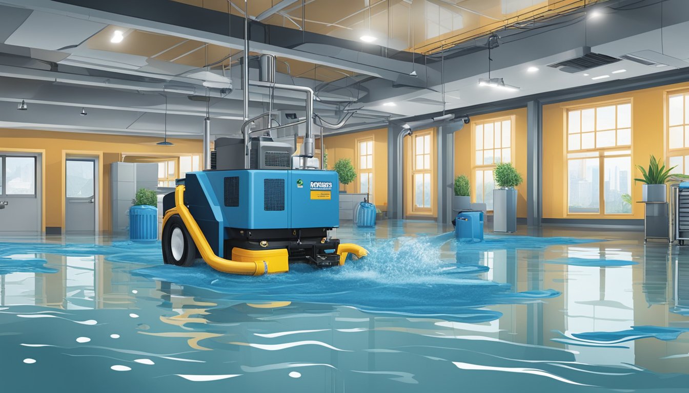High-tech water extraction equipment removes water from flooded area. Advanced dehumidifiers and air movers dry the space quickly. Cutting-edge moisture meters and thermal imaging cameras detect hidden water damage