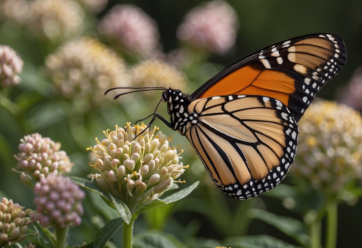 The monarch butterfly's digestive system breaks down cardenolide in milkweed, rendering it non-toxic