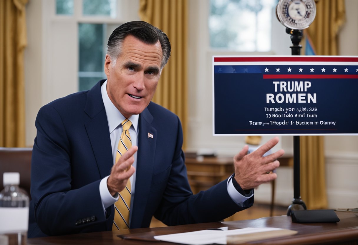 Sen. Romney responds to voting choice between Trump and Biden