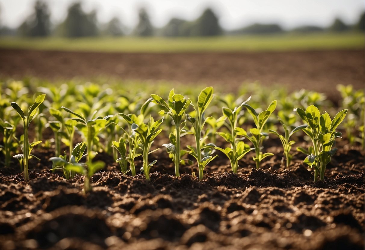 A sunny, open field with rich, well-drained soil. The area is free from competition with other plants and has access to regular watering