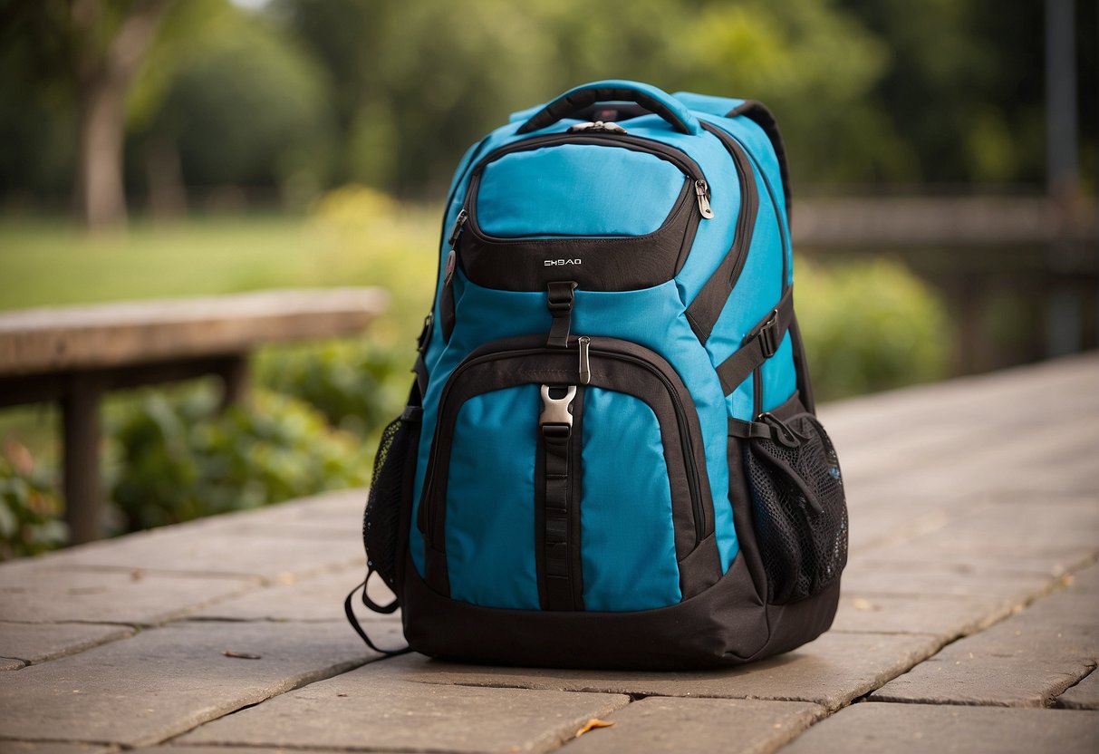 A well-designed school backpack with padded straps and a supportive back panel, featuring adjustable compartments and reflective elements for safety