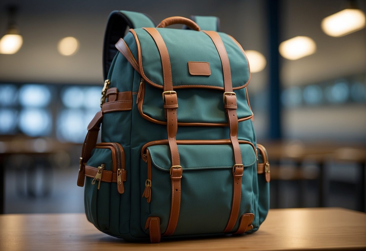 A school bag with adjustable straps and ergonomic design for comfort