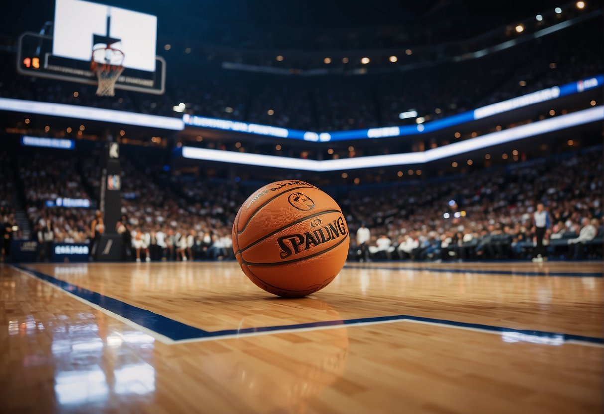 NBA court with new rules, lower scoring game