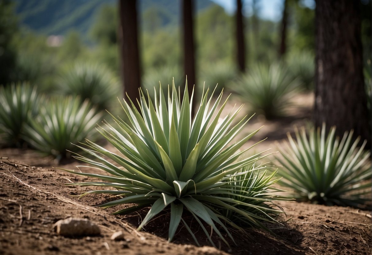Yucca plants arrived in Tennessee via early settlers or trade routes, blending with the native flora