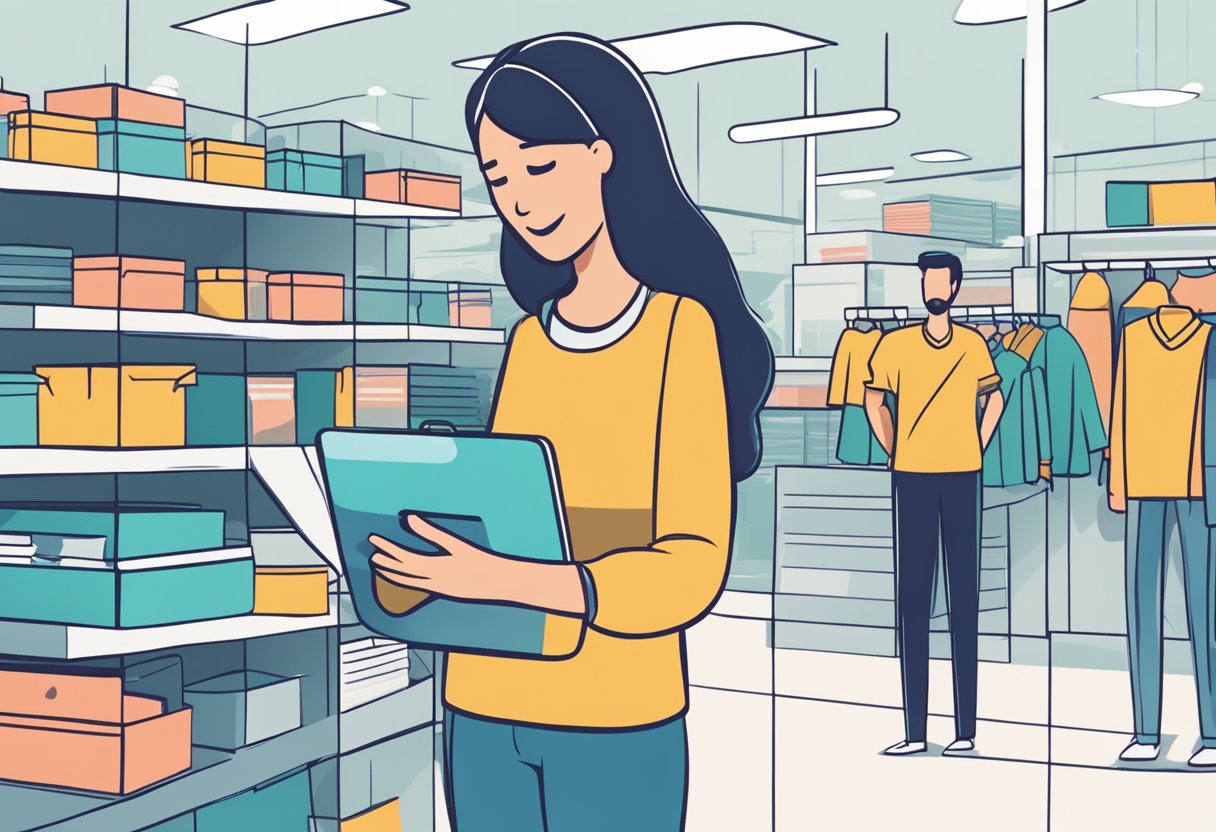 A customer seamlessly transitions from online to in-store service, with real-time support across multiple channels. AI chatbots and personalized recommendations enhance the experience