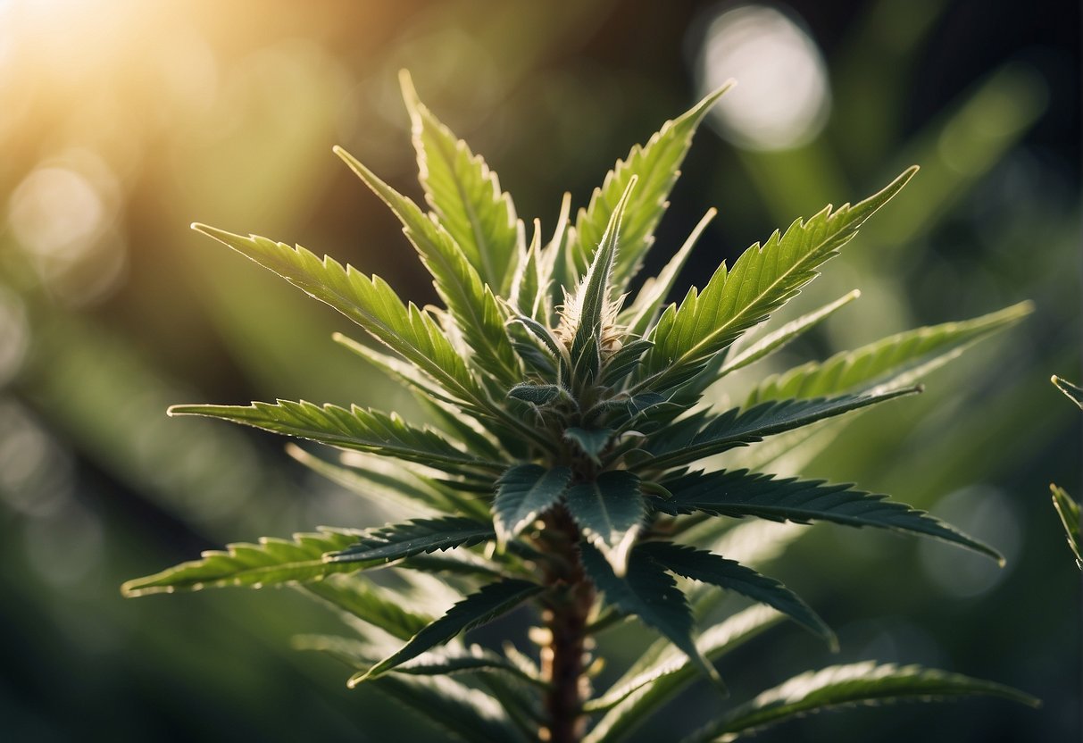 A healthy marijuana plant thrives with yucca extract, promoting growth and nutrient absorption