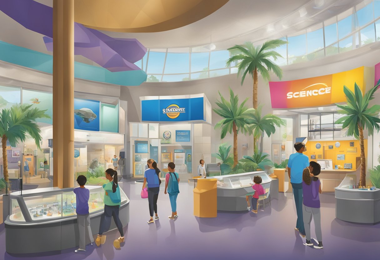 The science museum in Orlando features interactive exhibits and educational displays