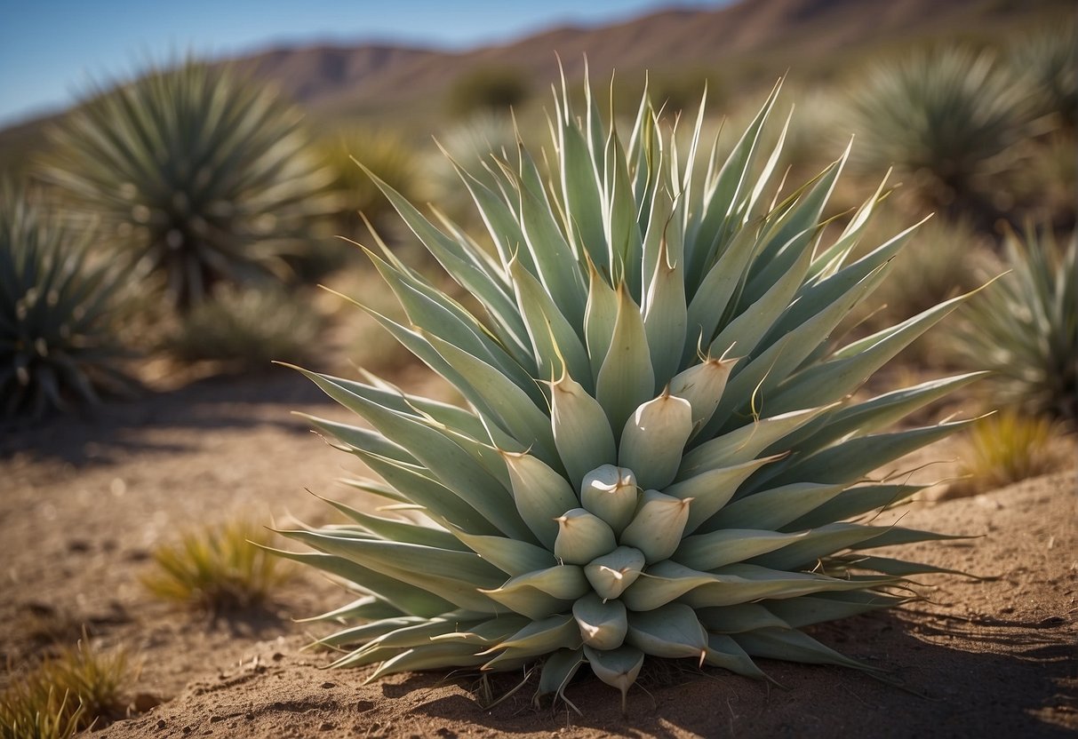 Wildlife forages on yucca plants for food and shelter, illustrating their ecological significance
