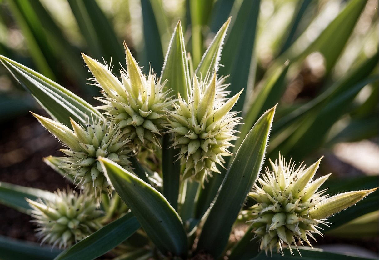 Yucca plants covered in various bugs, including aphids, mealybugs, and spider mites