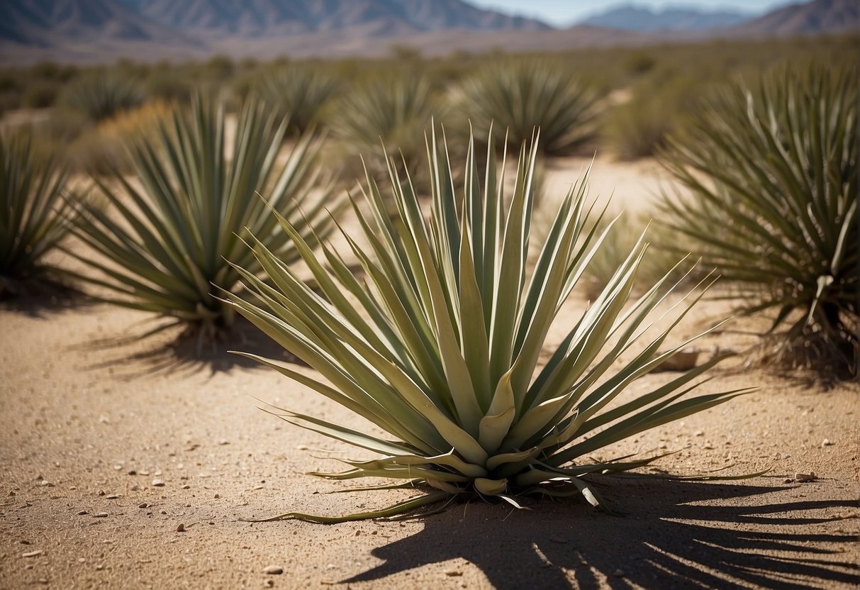 Yucca plants thrive in arid, desert-like environments with sandy soil and plenty of sunlight. They can be found in regions such as the southwestern United States, Mexico, and parts of South America