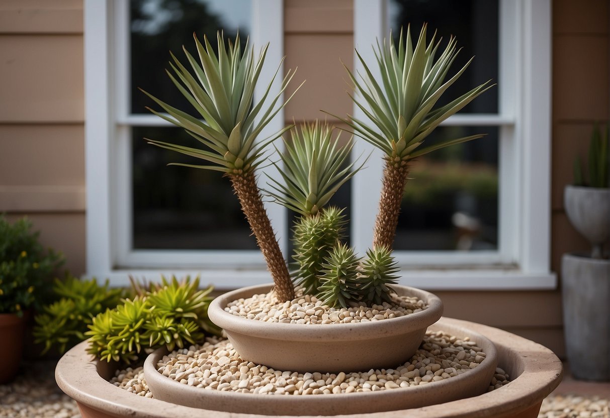 Landscaping with Three Yucca Soapweed Plants in Small Window Front Garden with Fountain: A Guide Landscaping with Three Yucca Soapweed Plants in Small Window Front Garden with Fountain: A Guide