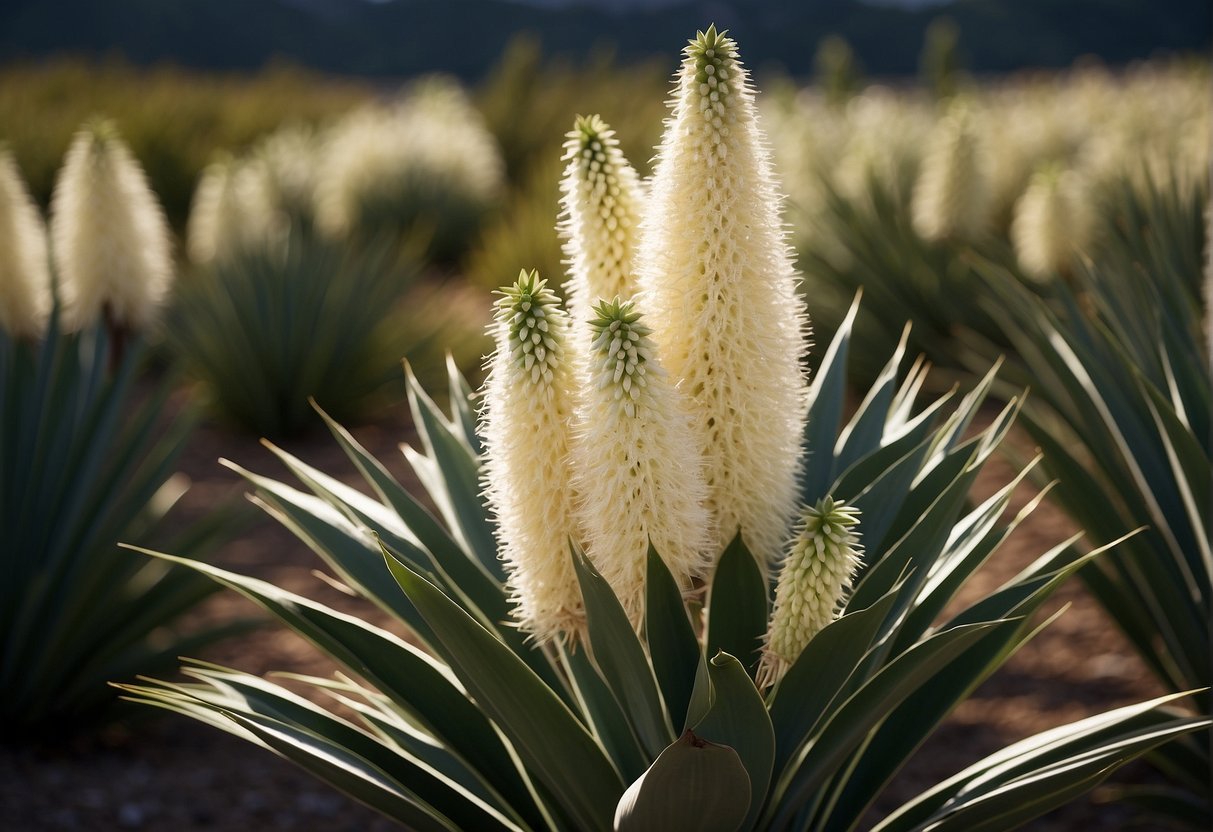 Yucca plants grow approximately 6 inches per year from seeds