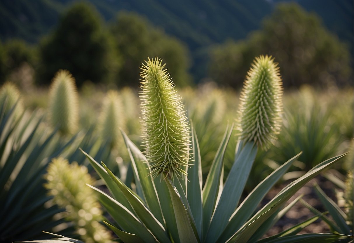 Lush green plants wilt from excessive yucca extract