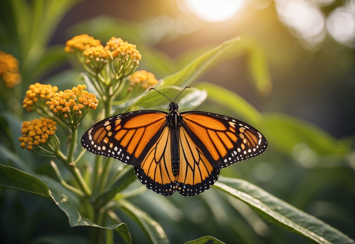 What is the Relationship Between a Monarch Butterfly and Milkweed?