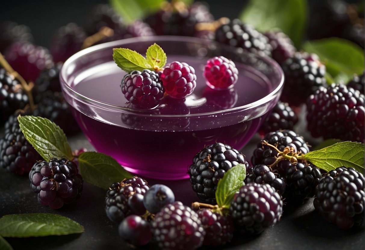 The beautyberry jelly tastes sweet and tangy, with a hint of floral notes and a vibrant purple color