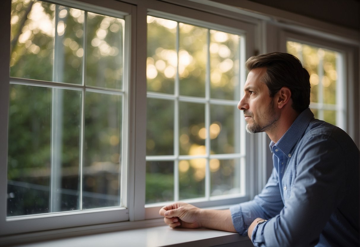 A homeowner compares cost and value of replacement windows, pondering their impact on home worth