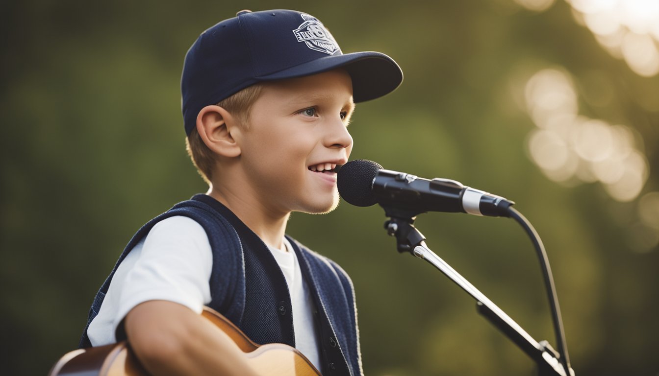 Chase Rice's early life: rural farm setting, musical instruments, and a young boy singing with passion
