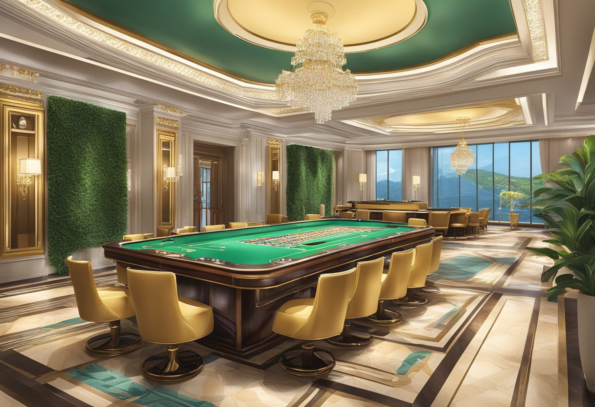The luxurious casino hotels in Macau offer sustainable and exclusive experiences, with stunning architecture and opulent interiors, surrounded by lush greenery and modern amenities
