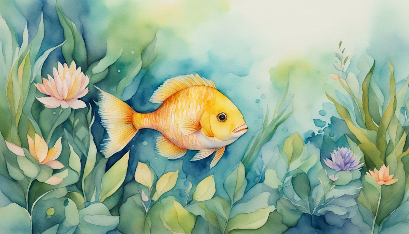 Fish swim slowly, finding a cozy spot among plants.</p><p>They hover in place, eyes closed, resting peacefully