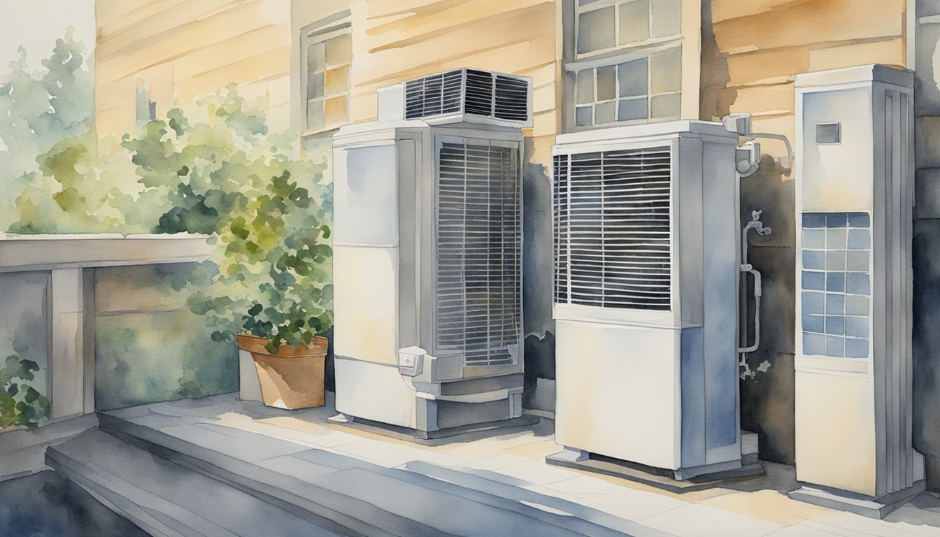 Air conditioning invented in 1902 impacts society and environment.</p><p>Considerations include energy use and refrigerants