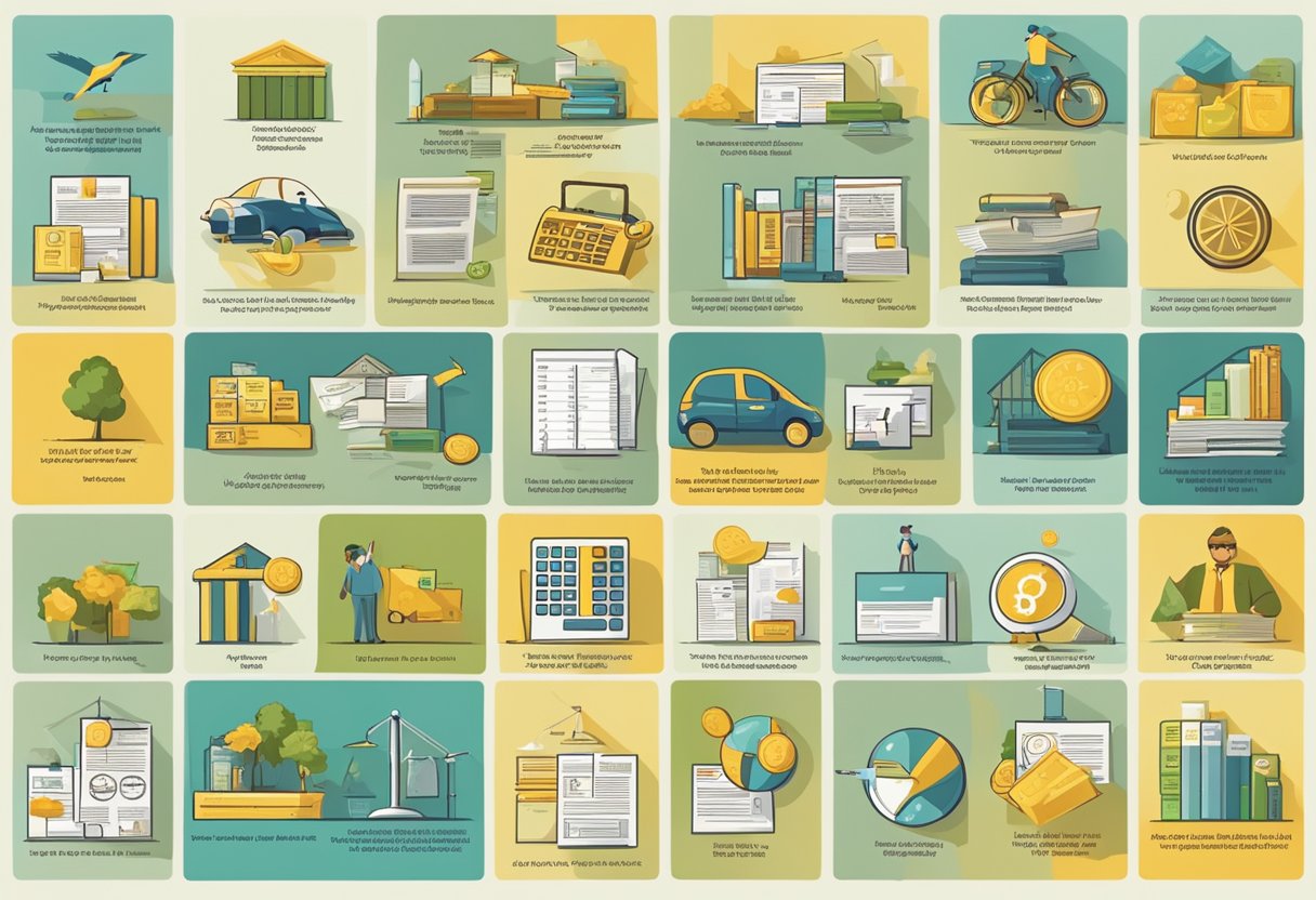 Various tax theories and types of taxes in Brazil. Show symbols of different tax categories and legal texts