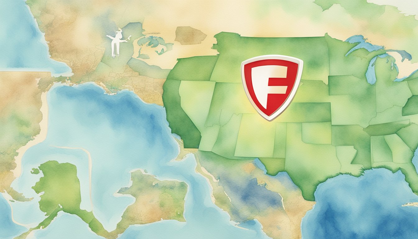 State Farm logo being removed from California map, while other insurance companies fill the void