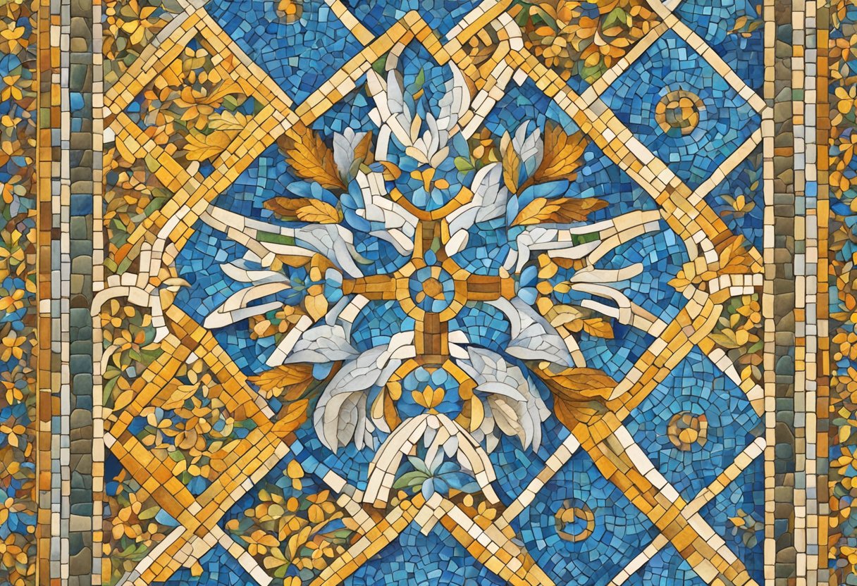 Vibrant Byzantine mosaics adorn ancient walls in Jerusalem