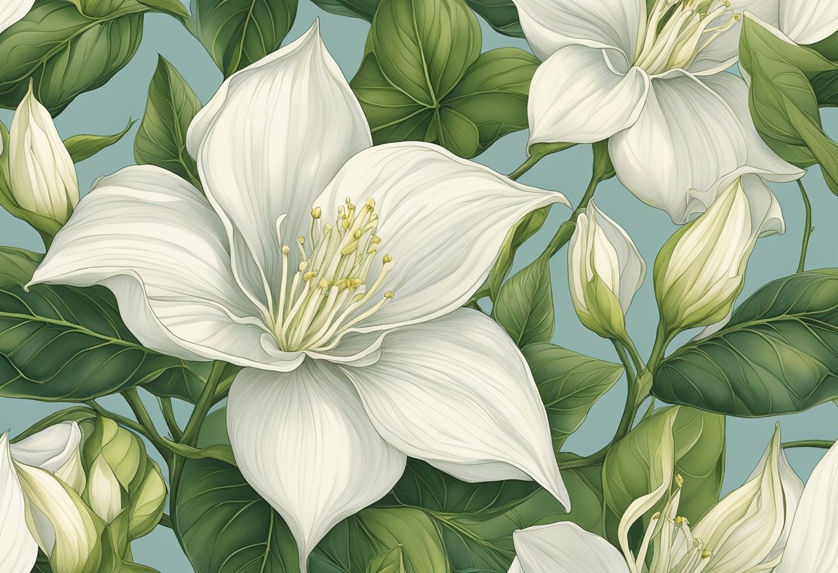A moonflower emits a sweet, intoxicating fragrance, reminiscent of jasmine and vanilla, with a hint of citrus. Its scent is delicate and alluring, filling the air with a sense of mystery and enchantment