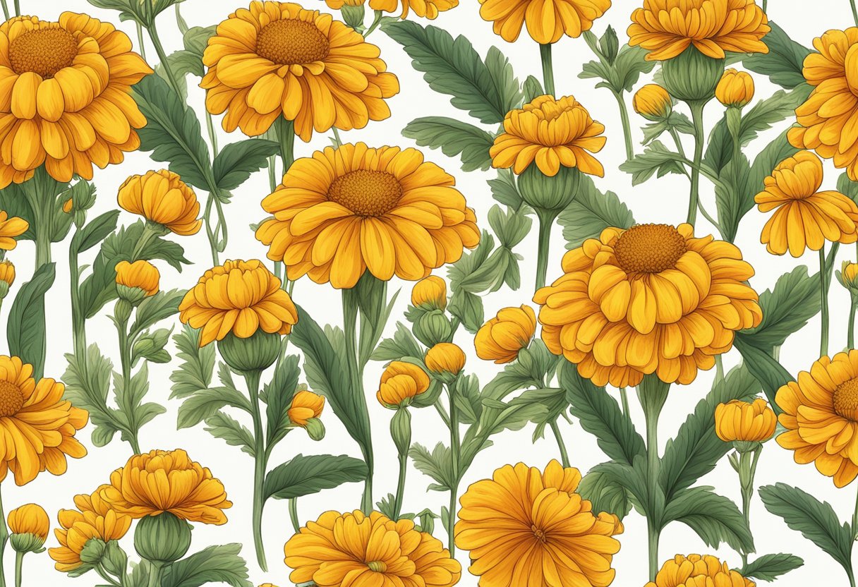 The word "cempasúchil" originates from the Nahuatl language. It means "twenty flowers" and is a type of marigold used in traditional Mexican Day of the Dead celebrations