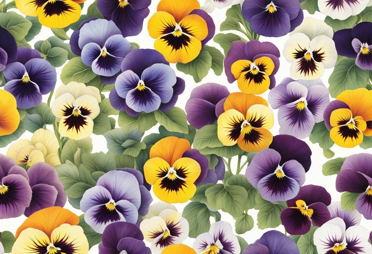 Pansies burst from tiny seeds, unfolding into vibrant blooms within 7-12 weeks. The delicate petals open to reveal a spectrum of colors, creating a stunning display of nature's beauty