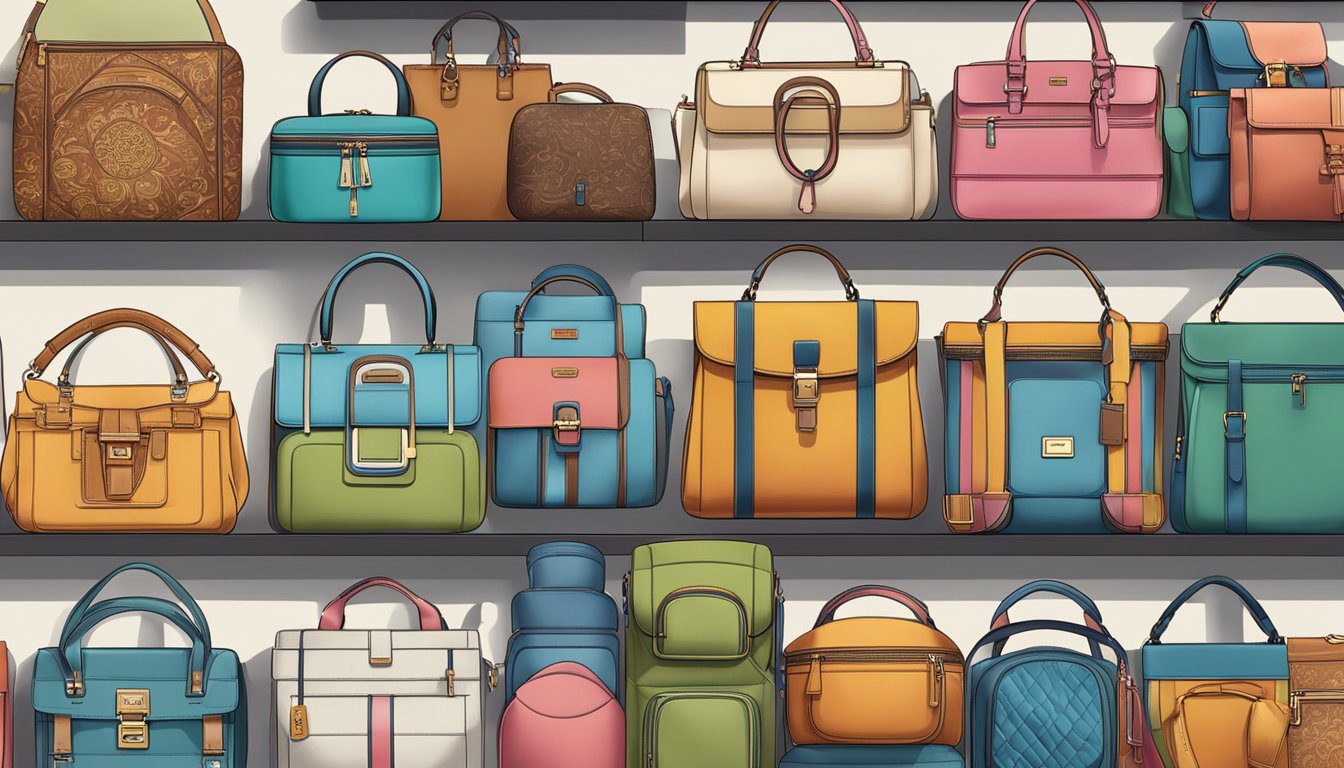 Korean bag brands displayed in diverse global settings, reflecting cultural influence and international appeal