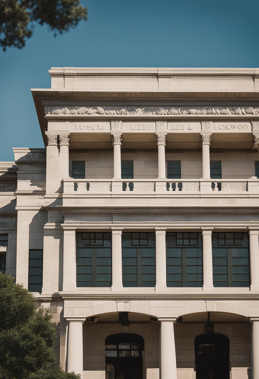 The Lee Lockwood Library and Museum in Waco, Texas, stands tall and proud, with its grand architecture and historical significance evident in every detail
