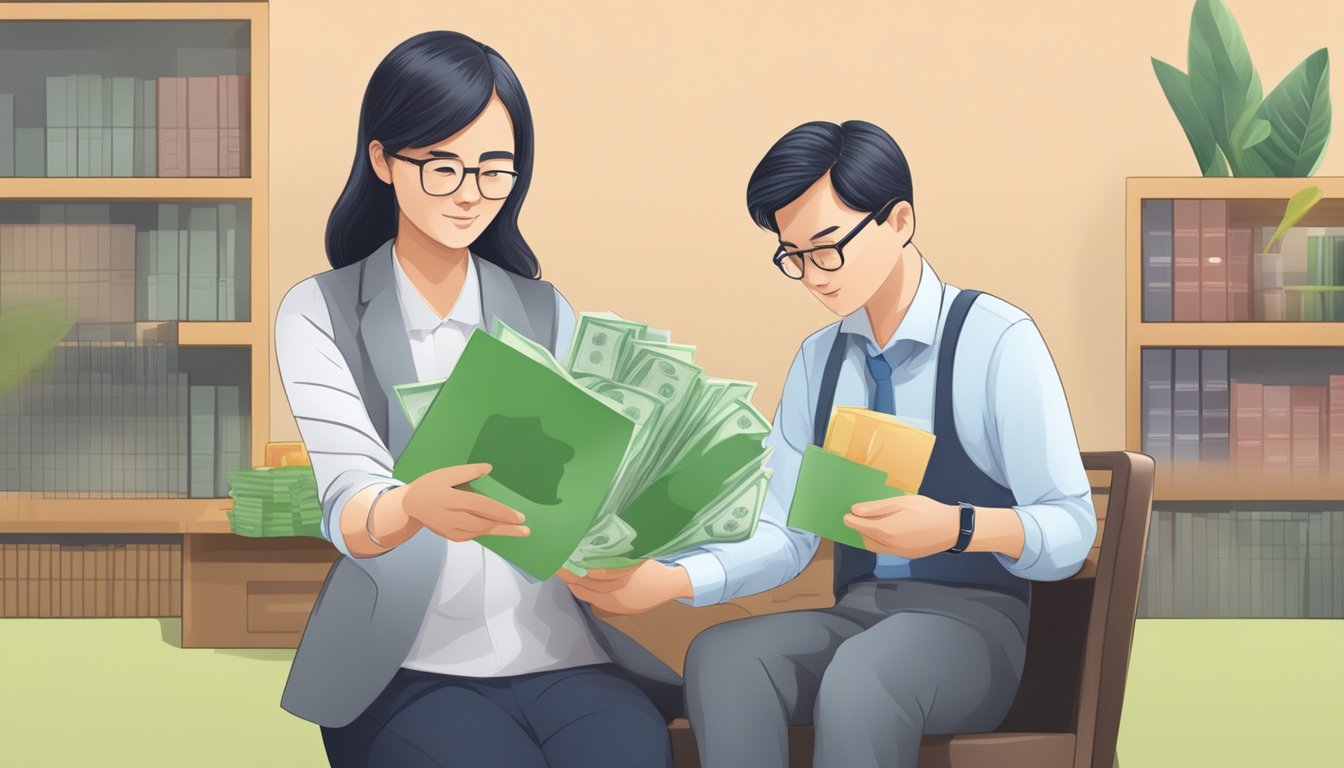A money lender in Singapore refusing a loan to a borrower