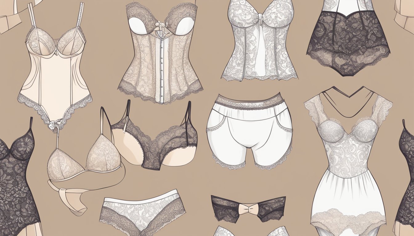Lingerie brands showcase diverse styles and influences, from vintage lace to modern minimalism, reflecting current fashion trends