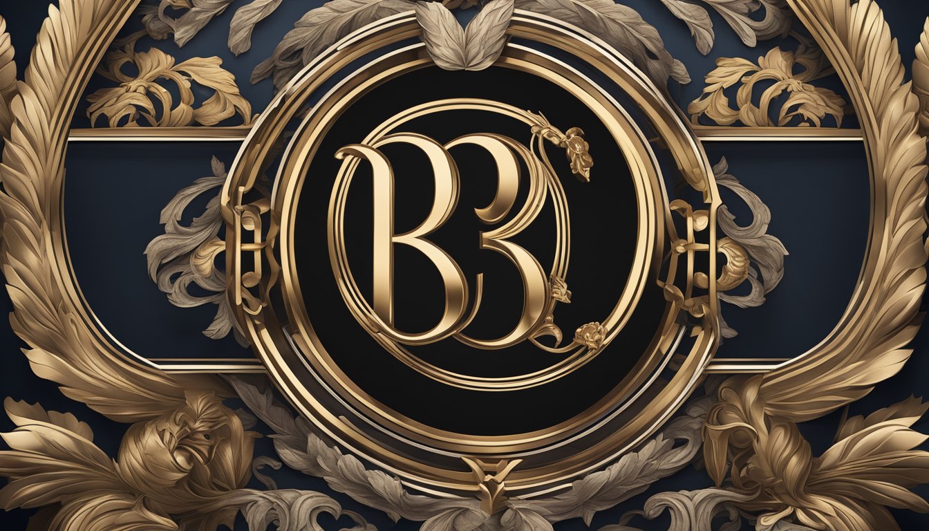 Luxury brand logos displayed on a regal background, evoking a sense of heritage and prestige