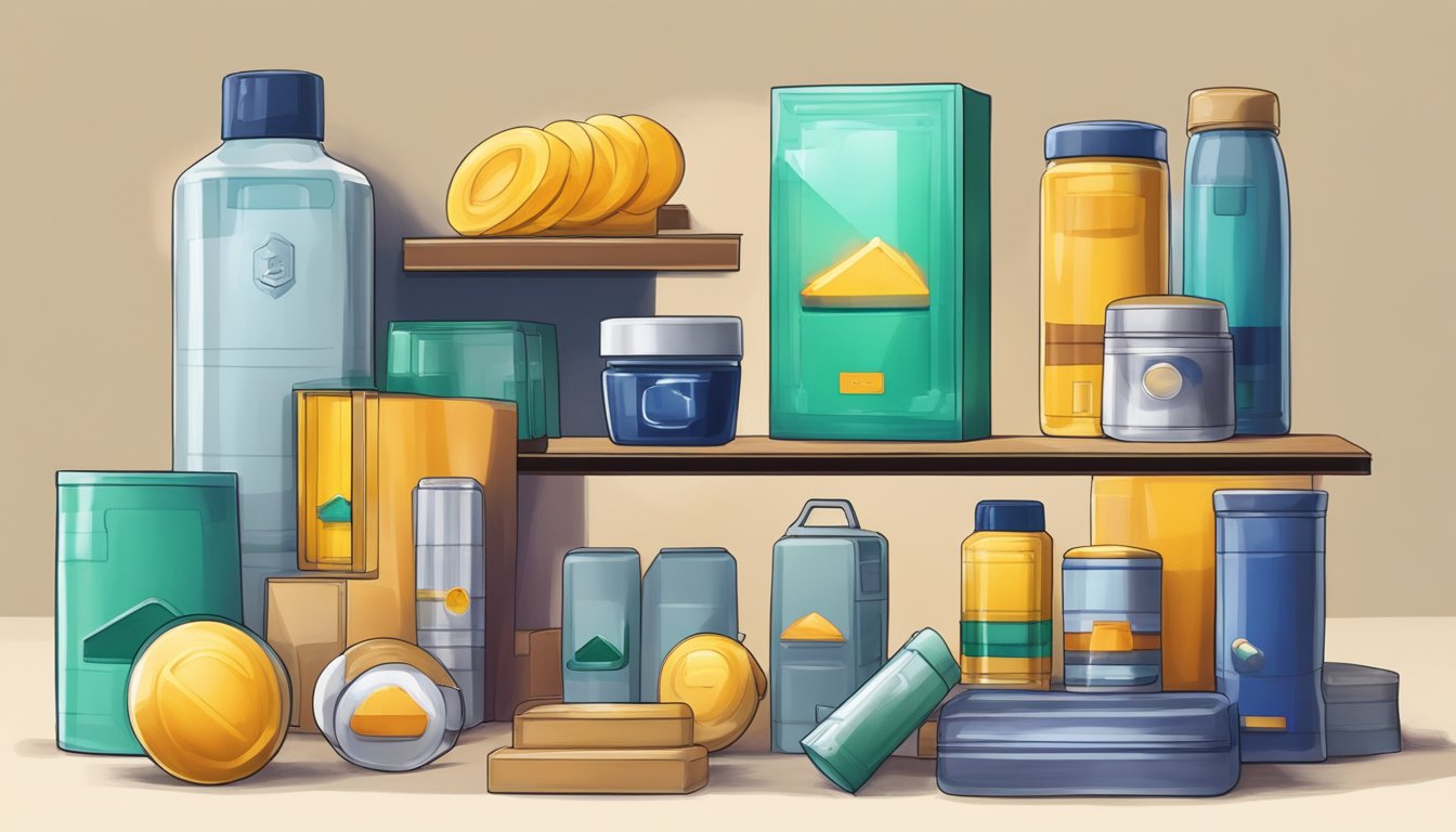 A product sitting prominently on a shelf, surrounded by other items but clearly standing out as superior in quality and value