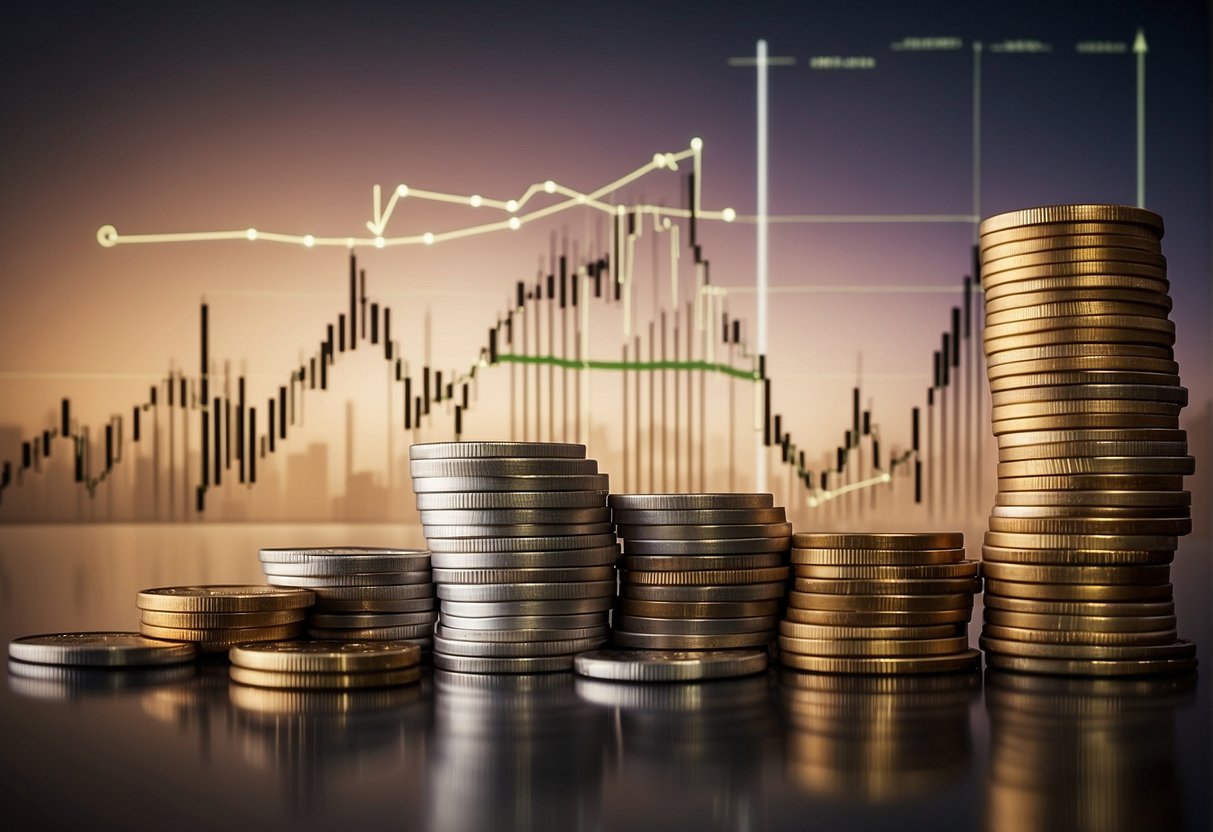 A stack of coins and a growing line graph symbolize increasing borrowing capacity