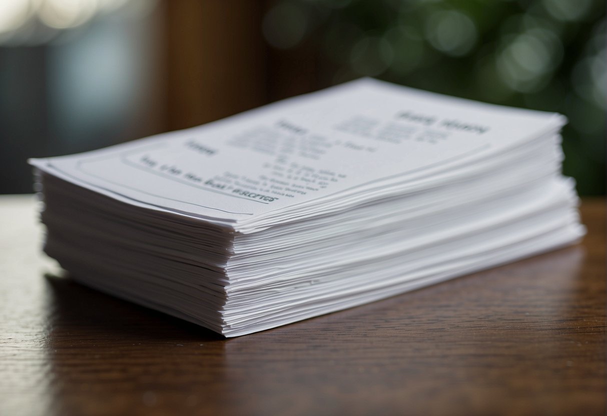 A stack of paper with "Frequently Asked Questions: Is it bad to shave pubic hair?" printed on top