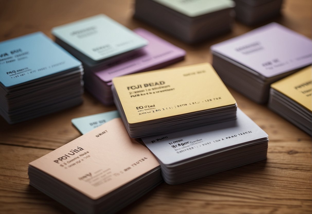 A stack of FAQ cards with the question "Is it bad to remove pubic hair in women?" prominently displayed