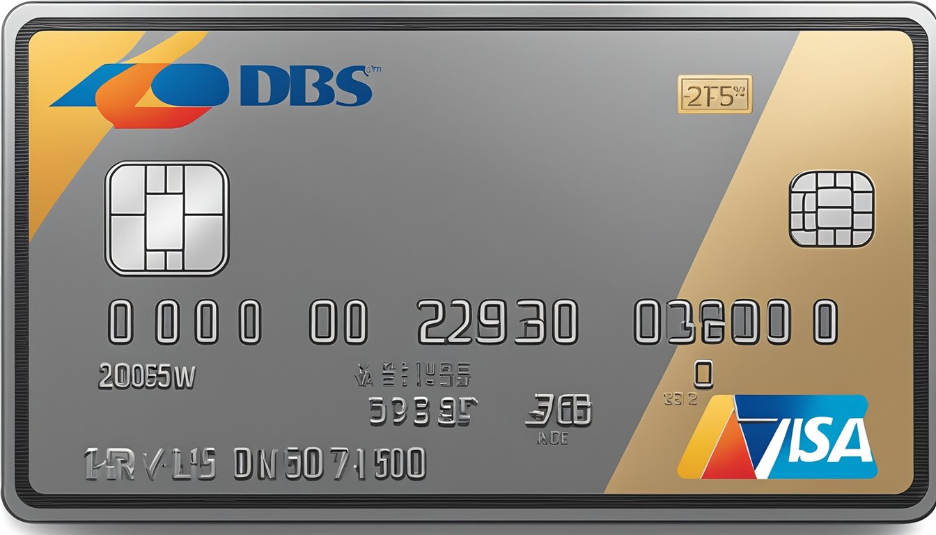A sleek, modern credit card with the DBS Altitude Visa Signature logo prominently displayed on the front. The card features a clean, minimalist design with a metallic finish