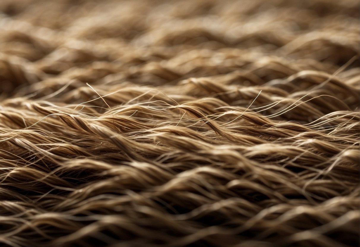 A close-up of a dense patch of pubic hair, depicting the natural and normal presence of a significant amount of pubic hair