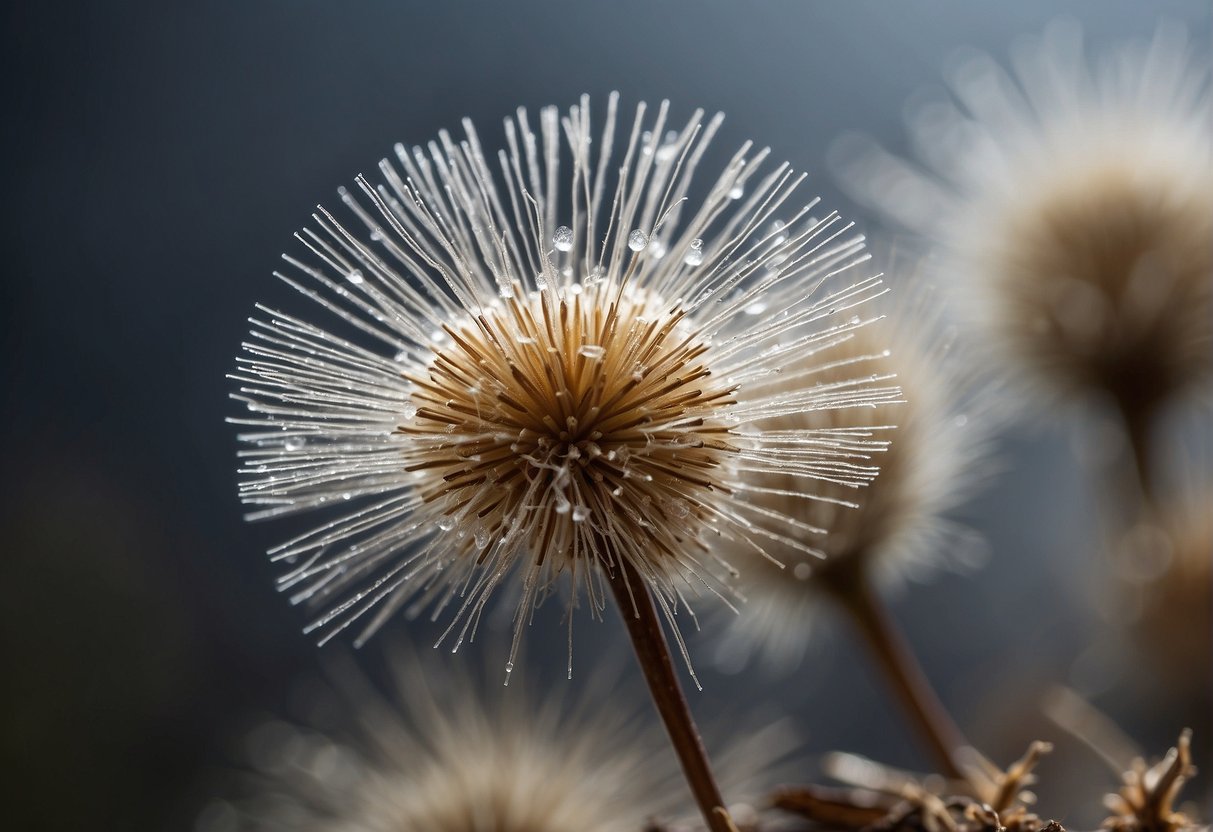 A close-up of pubic hair with visible dandruff-like flakes